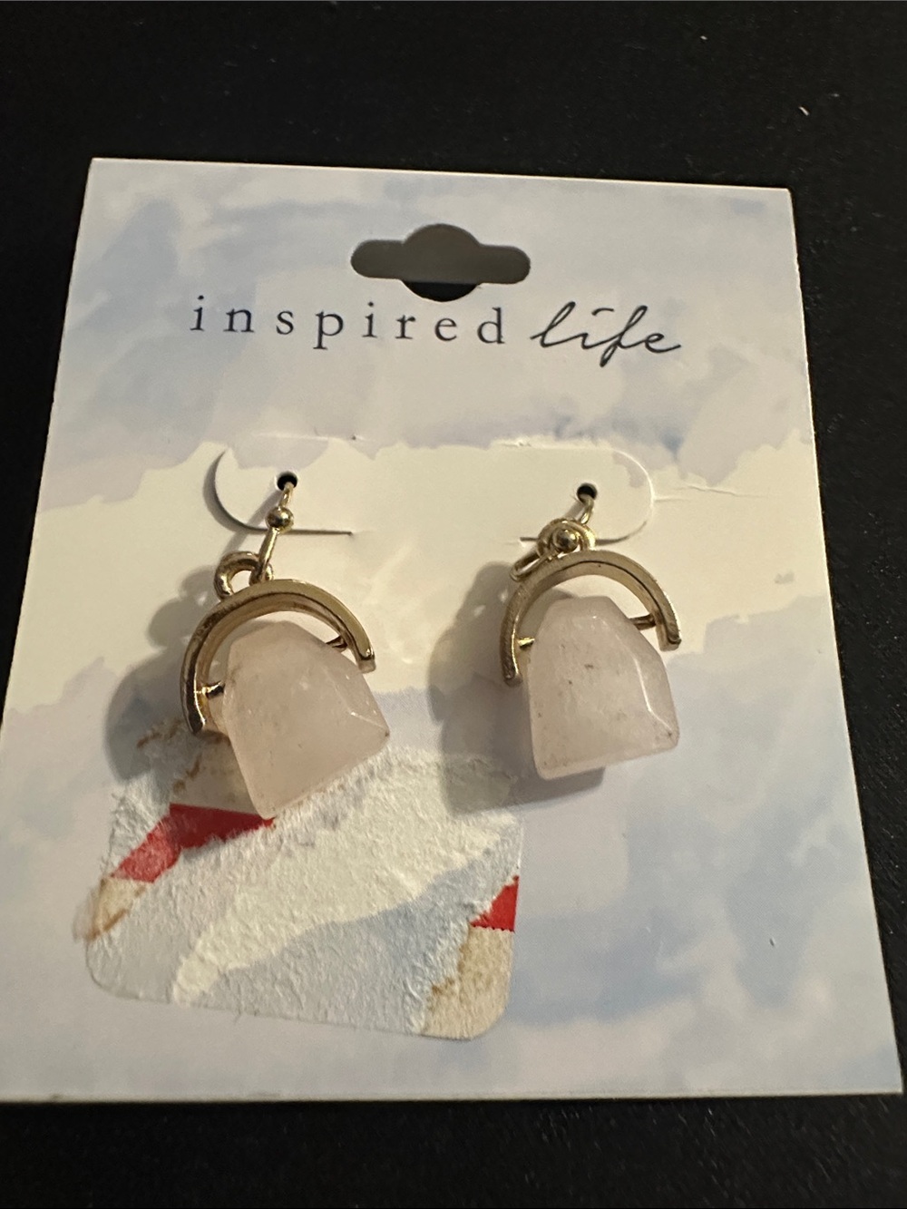 Inspired Life Gold & Rose Quartz Dangle Earrings
#131